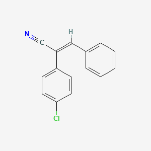 B1145358 (E)-2-(4-Chlorophenyl)-3-phenylacrylonitrile CAS No. 16610-81-4
