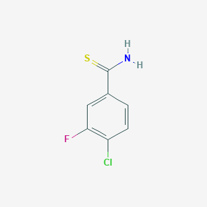 B1145379 4-Chloro-3-fluorobenzothioamide CAS No. 177561-52-3