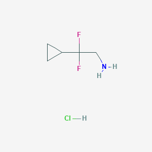 molecular formula C₅H₉F₂N.HCl B1145387 2-Cyclopropyl-2,2-difluoroethan-1-amine hydrochloride CAS No. 1781328-30-0