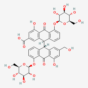molecular formula C₄₂H₄₀O₁₉ B1145389 Sennoside D CAS No. 37271-17-3