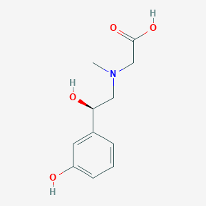 2-[[(2R)-2-hydroxy-2-(3-hydroxyphenyl)ethyl]-methylamino]acetic acid