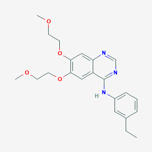 N-(3-ethylphenyl)-6,7-bis(2-methoxyethoxy)-4-quinazolinamine