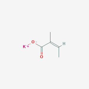 molecular formula C₅H₇KO₂ B1145449 Potassium (Z)-2-methylbut-2-enoate CAS No. 65885-66-7