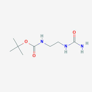 molecular formula C₈H₁₇N₃O₃ B1145450 Tert-butyl (2-ureidoethyl)carbamate CAS No. 1359949-34-0
