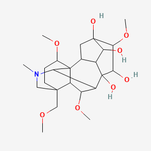 molecular formula C₂₄H₃₉NO₈ B1145453 Hypaconine CAS No. 63238-68-6