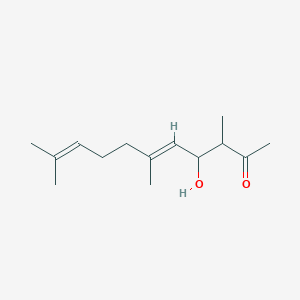 molecular formula C₁₄H₂₄O₂ B1145466 4-Hydroxy-3,6,10-trimethylundeca-5,9-dien-2-one CAS No. 412017-24-4