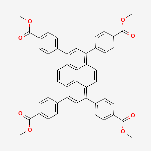 molecular formula C₄₈H₃₄O₈ B1145475 Tetramethyl 4,4',4'',4'''-(pyrene-1,3,6,8-tetrayl)tetrabenzoate CAS No. 933047-49-5
