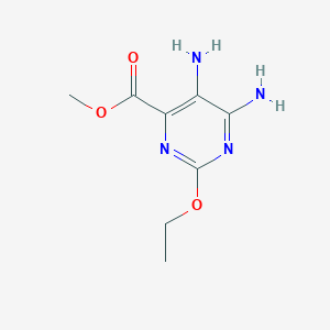 molecular formula C8H12N4O3 B114550 Methyl 5,6-diamino-2-ethoxypyrimidine-4-carboxylate CAS No. 149352-47-6