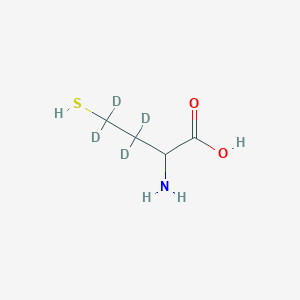 molecular formula C₄H₅D₄NO₂S B1145503 DL-Homocysteine-3,3,4,4-D4 CAS No. 416845-90-4