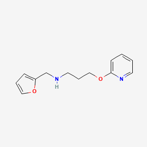 molecular formula C13H16N2O2 B11455057 N-(2-furylmethyl)-N-[3-(2-pyridinyloxy)propyl]amine 