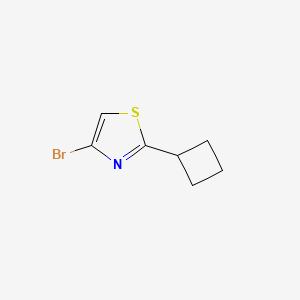 molecular formula C₇H₈BrNS B1145519 4-Bromo-2-cyclobutylthiazole CAS No. 1142196-22-2