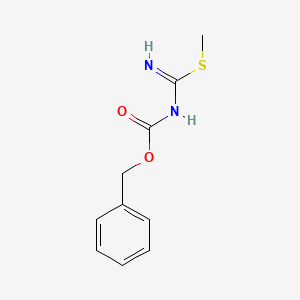 molecular formula C₁₀H₁₂N₂O₂S B1145529 Benzyl [amino(methylsulfanyl)methylene]carbamate CAS No. 25508-19-4