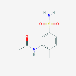 molecular formula C₉H₁₂N₂O₃S B1145533 N-(2-methyl-5-sulfamoylphenyl)acetamide CAS No. 17485-44-8