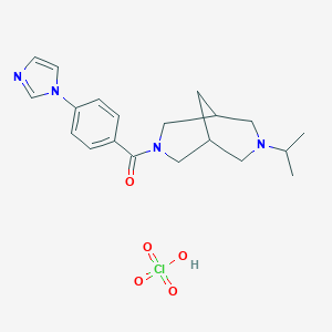 3,7-Diazabicyclo(3.3.1)nonane, 3-(4-(1H-imidazol-1-yl)benzoyl)-7-(1-methylethyl)-, perchlorate
