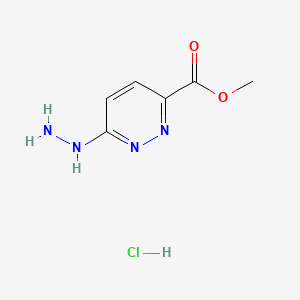 molecular formula C6H9ClN4O2 B1145541 Methyl 6-hydrazinylpyridazine-3-carboxylate hydrochloride CAS No. 1234616-16-0