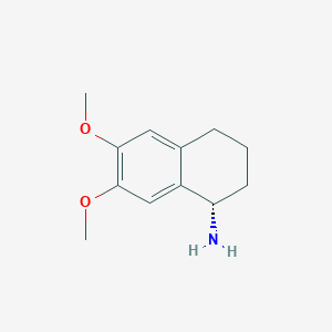 molecular formula C12H17NO2 B1145547 (1S)-6,7-Dimethoxy-1,2,3,4-tetrahydronaphthalen-1-amine CAS No. 1213144-63-8