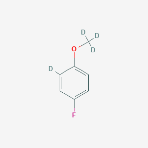 molecular formula C7H3D4FO B1145549 2-Deuterio-4-fluoro-1-(trideuteriomethoxy)benzene CAS No. 1219802-94-4