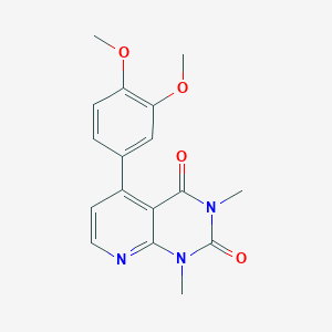 molecular formula C17H17N3O4 B11455552 5-(3,4-dimethoxyphenyl)-1,3-dimethylpyrido[2,3-d]pyrimidine-2,4(1H,3H)-dione 