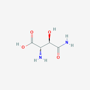molecular formula C₄H₈N₂O₄ B1145562 (2S,3R)-3-Hydroxyasparagine CAS No. 20790-74-3