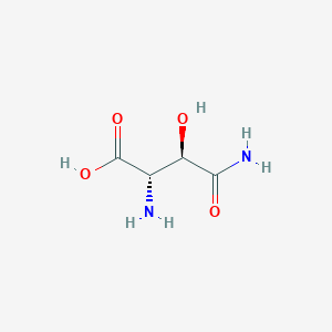 molecular formula C₄H₈N₂O₄ B1145562 (3R)-3-Hydroxyasparagine CAS No. 20790-74-3