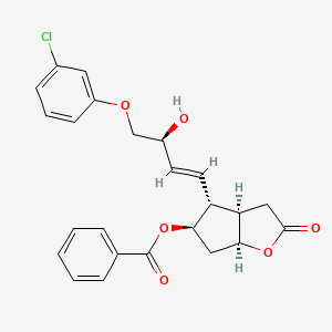 [(3Ar,4R,5R,6aS)-4-[(E,3S)-4-(3-chlorophenoxy)-3-hydroxybut-1-enyl]-2-oxo-3,3a,4,5,6,6a-hexahydrocyclopenta[b]furan-5-yl] benzoate
