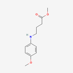 molecular formula C₁₂H₁₇NO₃ B1145564 4-[(4-Methoxyphenyl)amino]-butanoicAcidMethylEster CAS No. 51814-74-5