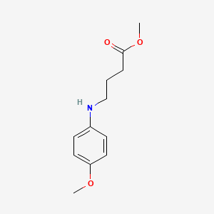 molecular formula C₁₂H₁₇NO₃ B1145564 Methyl 4-(p-anisidino)butyrate CAS No. 51814-74-5