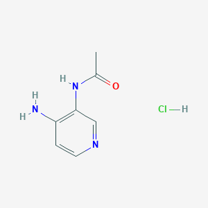 molecular formula C7H10ClN3O B1145571 N-(4-amino-3-pyridinyl)-Acetamide hydrochloride CAS No. 676464-96-3