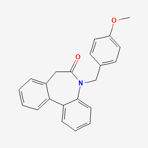 molecular formula C₂₂H₁₉NO₂ B1145572 5-(4-methoxybenzyl)-5H,7H-dibenzo[b,d]azepin-6-one CAS No. 847926-44-7