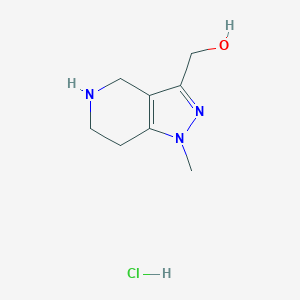 molecular formula C8H14ClN3O B1145573 (1-Methyl-4,5,6,7-tetrahydro-1H-pyrazolo[4,3-c]pyridin-3-yl)methanol hydrochloride CAS No. 1227465-76-0