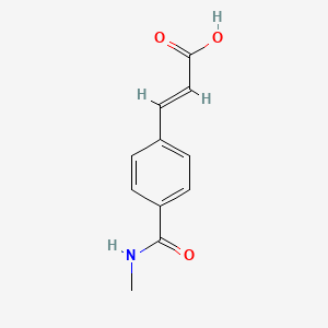molecular formula C₁₁H₁₁NO₃ B1145579 4-(Methylcarbamoyl)cinnamic acid CAS No. 160648-00-0
