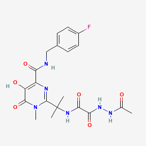 molecular formula C₂₀H₂₃FN₆O₆ B1145582 Unii-92luh56xkz CAS No. 1391918-17-4