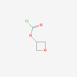 B1145593 Oxetan-3-yl chloroformate CAS No. 1202640-00-3