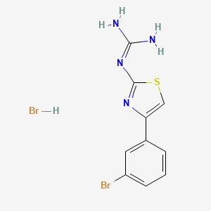 molecular formula C₁₀H₉BrN₄S  · x HBr B1145607 1-(4-(3-Bromophenyl)thiazol-2-yl)guanidine hydrobromide CAS No. 1006032-17-2