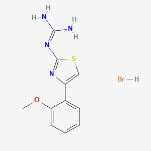 molecular formula C₁₁H₁₂N₄OS · HBr B1145610 1-(4-(2-Methoxyphenyl)thiazol-2-yl)guanidine hydrobromide CAS No. 123310-81-6