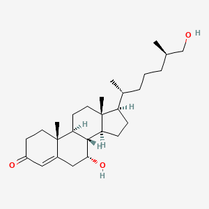 molecular formula C₂₇H₄₄O₃ B1145656 (25R)-7alpha,26-dihydroxycholest-4-en-3-one CAS No. 192187-67-0