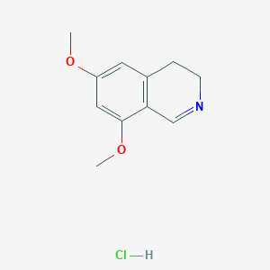 molecular formula C11H14ClNO2 B1145669 3,4-Dihydro-6,8-dimethoxyisoquinoline Hydrochloride CAS No. 29983-77-5
