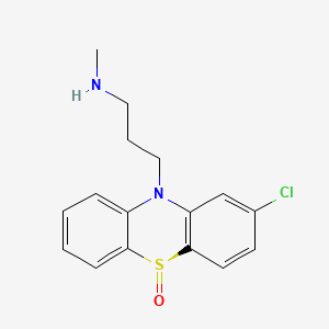 molecular formula C₁₆H₁₇ClN₂OS B1145675 3-(2-chloro-5-oxo-10-phenothiazinyl)-N-methyl-1-propanamine CAS No. 2037-58-3