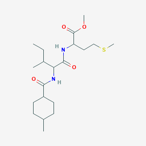 molecular formula C20H36N2O4S B11456753 methyl N-[(4-methylcyclohexyl)carbonyl]isoleucylmethioninate 