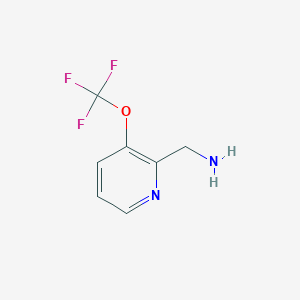 molecular formula C7H7F3N2O B1145679 (3-(Trifluoromethoxy)pyridin-2-yl)methanamine CAS No. 1206977-79-8