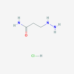 molecular formula C3H10ClN3O B1145684 3-Hydrazinylpropanamide hydrochloride CAS No. 1337881-15-8