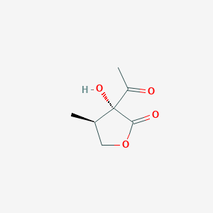 (3R,4R)-3-acetyl-3-hydroxy-4-methyloxolan-2-one