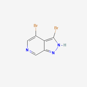 molecular formula C6H3Br2N3 B1145695 3,4-Dibromo-1H-pyrazolo[3,4-c]pyridine CAS No. 1357945-76-6