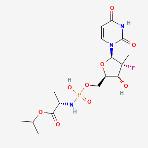 molecular formula C₁₆H₂₅FN₃O₉P B1145698 O-Desphenyl Sofosbuvir CAS No. 1233335-82-4
