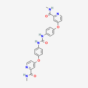 N-methyl-4-[4-[[4-[2-(methylcarbamoyl)pyridin-4-yl]oxyphenyl]carbamoylamino]phenoxy]pyridine-2-carboxamide