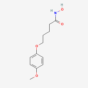 molecular formula C₁₂H₁₇NO₄ B1145710 N-Hydroxy-5-(4-methoxyphenoxy)pentanamide CAS No. 1956355-48-8