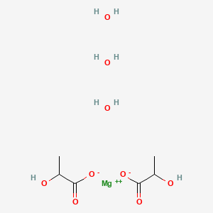 molecular formula C6H12MgO7 B1145714 Magnesium 2-hydroxypropanoate trihydrate CAS No. 1220086-24-7