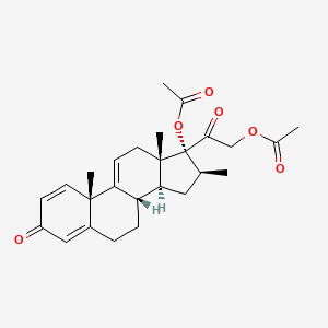 (16|A)-17,21-Bis(acetyloxy)-16-methyl-pregna-1,4,9(11)-triene-3,20-dione