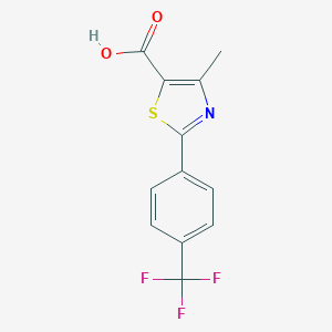 4-Methyl-2-[4-(trifluoromethyl)phenyl]-1,3-thiazole-5-carboxylic acid