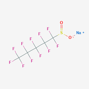 molecular formula C₁₀F₂₁NaO₂S B1145735 Sodium;1,1,2,2,3,3,4,4,5,5,5-undecafluoropentane-1-sulfinate CAS No. 1997344-07-6